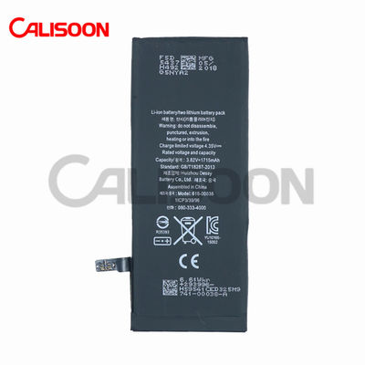 Baterías de reemplazo de 1715mAh para iPhone 6 IPH 6s Batería de teléfono móvil LI ION